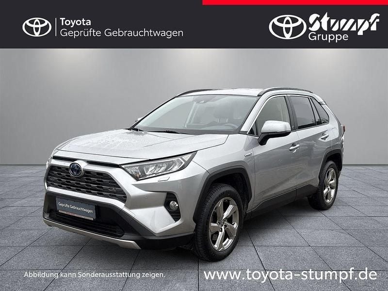 Lichtsilber metallic Gebraucht 2021 Toyota RAV4 Hybrid Plus SUV | 30.980 € (Fairer Preis) - Bild 1/4