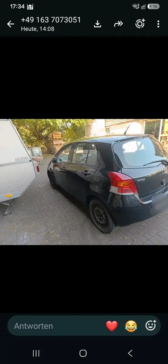 Gebraucht Toyota Yaris 70 PS (51 kW) 2009 Schwarz Kleinwagen