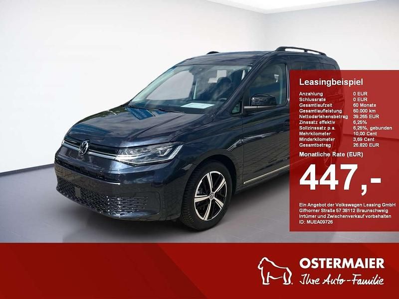 Starlight blue metallic Neu 2025 VW Caddy Dark Label Van / Kleinbus | 38.990 € (Teuer) - Bild 1/4