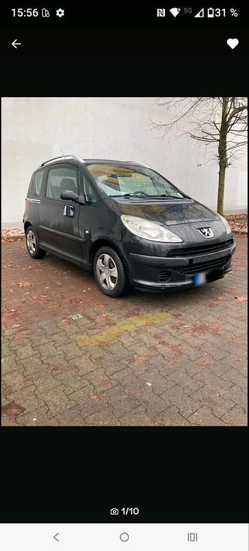 Gebraucht Peugeot 1007 75 PS (55 kW) 2005 Schwarz Van / Kleinbus
