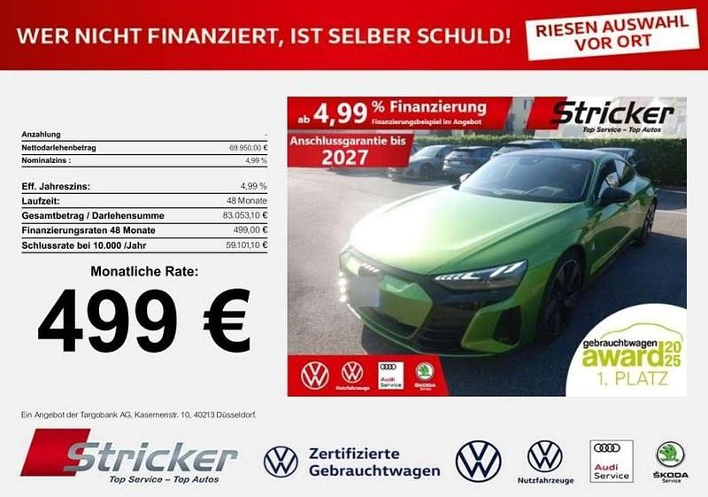 Individuallackierungen audi exclusive Gebraucht 2024 Audi e-tron GT quattro Sport Limousine | 69.949 € (Fairer Preis) - Bild 1/3