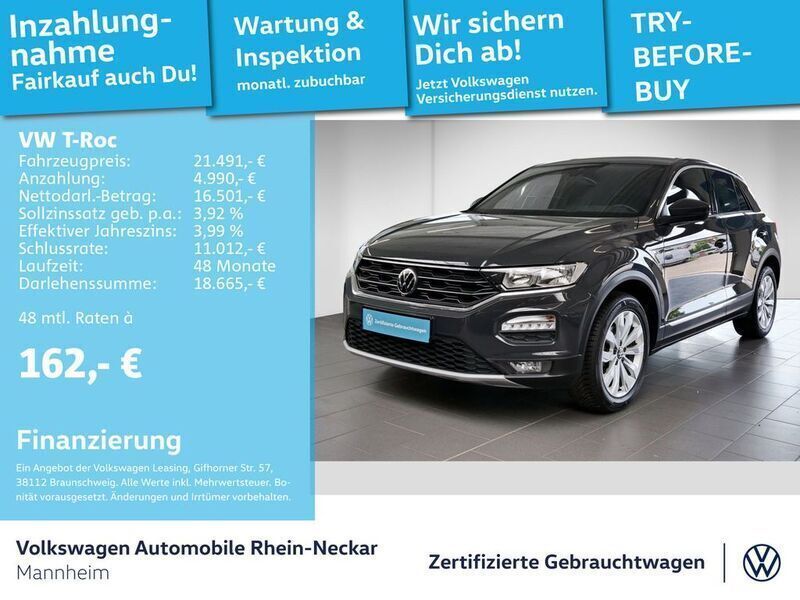 Uranograu Gebraucht 2021 VW T-Roc Sport SUV | 21.491 € (Guter Preis) - Bild 1/2
