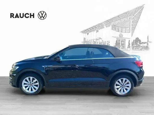 Gebraucht VW T-Roc Cabriolet R-line 150 PS (110 kW) 2021 Schwarz Cabrio