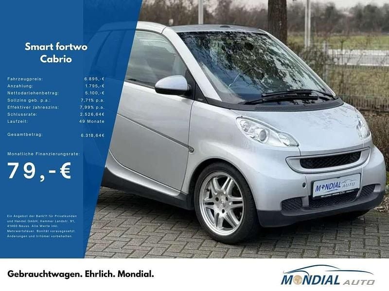 Gebraucht Smart ForTwo Cabrio Brabus 71 PS (52 kW) 2009 Tridionsicherheitszelle silber Cabrio