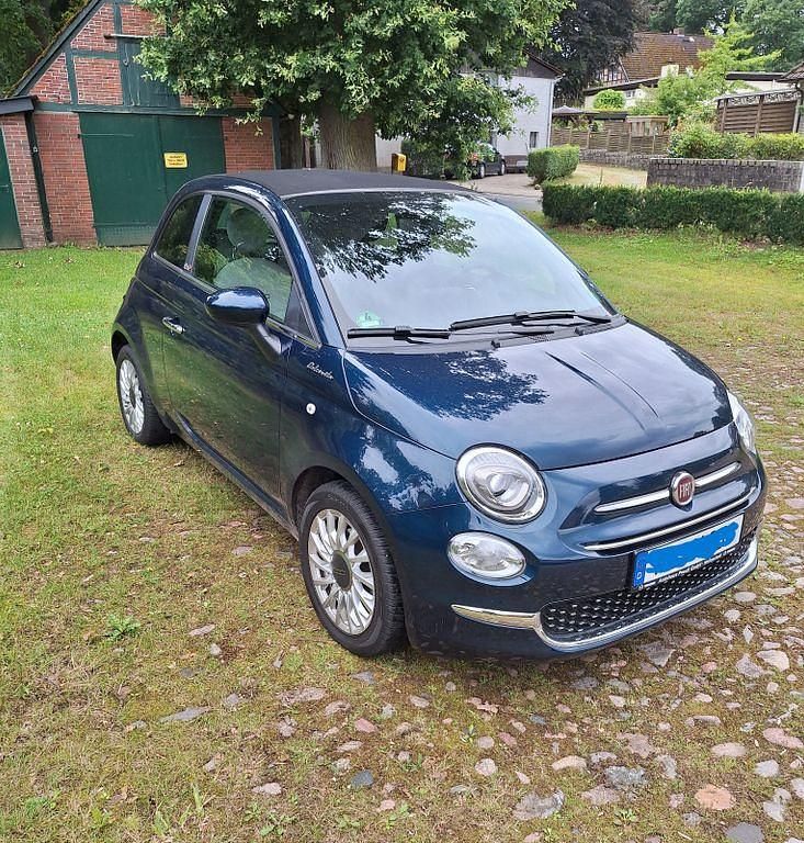Blau Gebraucht 2021 Fiat 500C Red Cabrio | 11.750 € (Fairer Preis) - Bild 1/4
