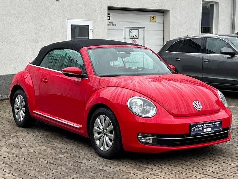 Rot Gebraucht 2014 VW Beetle Design Cabrio | 9.990 € (Guter Preis) - Bild 1/4