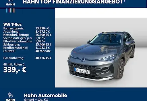 Gebraucht VW T-Roc Life 116 PS (85 kW) 2026 Grau SUV