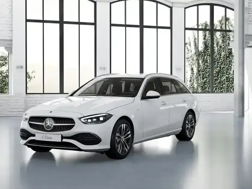 Gebraucht Mercedes C300e Avantgarde 204 PS (150 kW) 2025 Unilack polarweiss Kombi