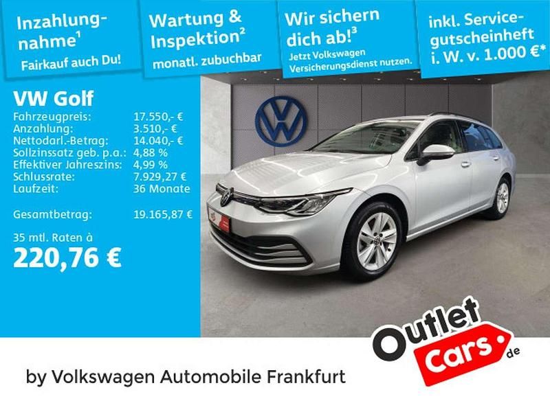 Reflexsilber metallic Gebraucht 2021 VW Golf VIII Life Kombi | 17.550 € (Fairer Preis) - Bild 1/3