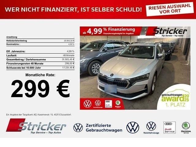 Brillantsilber metallic (metallic) Gebraucht 2024 Skoda Octavia Selection Kombi | 26.940 € (Superpreis) - Bild 1/3