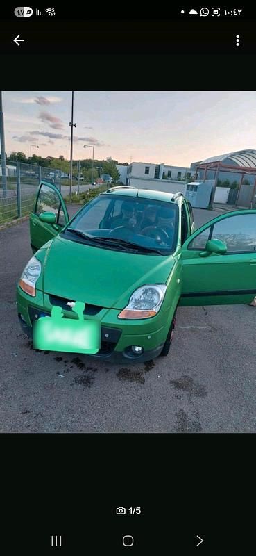 Grün Gebraucht 2009 Chevrolet Matiz Kleinwagen | 3.800 € (Teuer) - Bild 1/4