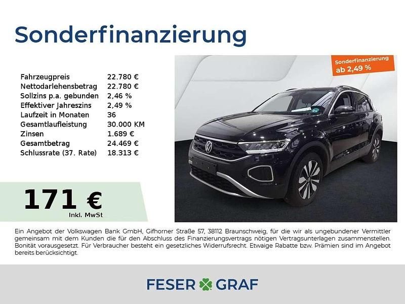 Gebraucht VW T-Roc Goal 116 PS (85 kW) 2025 Deep black perleffekt SUV