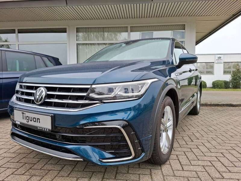 Blau Gebraucht 2021 VW Tiguan R-line SUV | 34.990 € (Guter Preis) - Bild 1/4