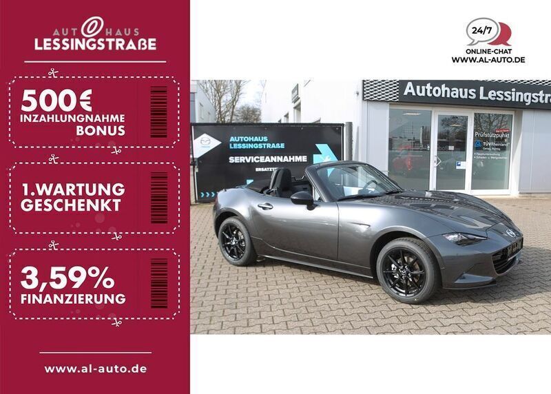Grau Gebraucht 2023 Mazda MX5 Prime-Line Cabrio | 24.990 € (Guter Preis) - Bild 1/4