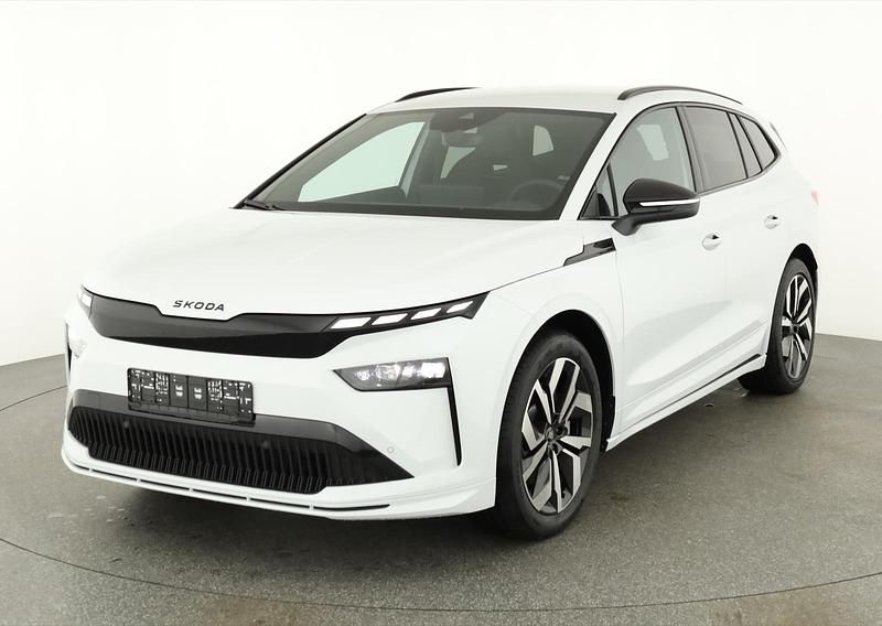 Moon weiß metallic Neu 2025 Skoda Enyaq iV SportLine SUV | 51.995 € (Guter Preis) - Bild 1/4