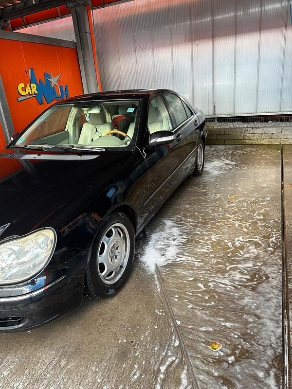 Schwarz Gebraucht 2003 Mercedes S320 Limousine | 2.400 € (Superpreis) - Bild 1/4