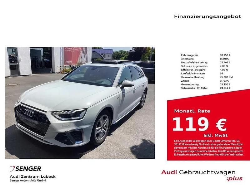 Weiß Gebraucht 2021 Audi A4 S-Line Kombi | 33.750 € (Fairer Preis) - Bild 1/1