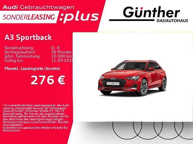 Rot Gebraucht 2024 Audi A3 Sportback Advanced Limousine | 35.023 € (Fairer Preis) - Bild 1/4