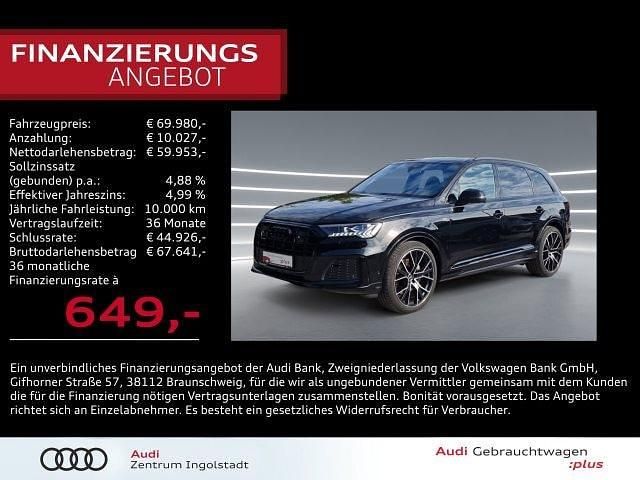Mythosschwarz metallic Gebraucht 2023 Audi Q7 S-Line SUV | 69.980 € (Etwas zu teuer) - Bild 1/3