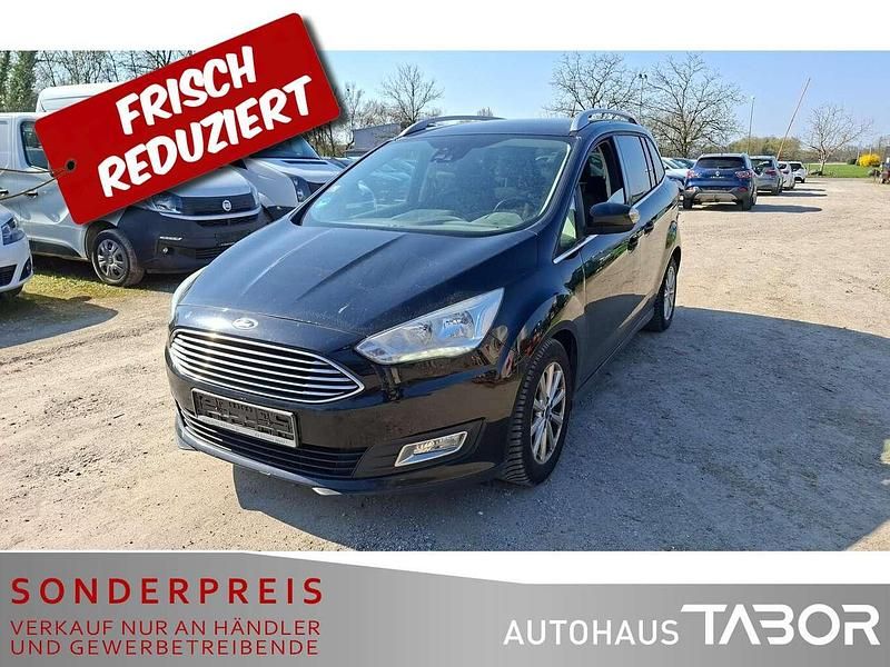 Gebraucht Ford Grand C-Max Titanium 120 PS (88 kW) 2016 Iridiumschwarz metallic Van / Kleinbus