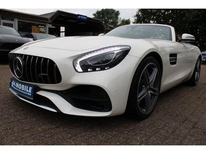 Diamantweiss (metallic) Gebraucht 2018 Mercedes AMG GT AMG Cabrio | 86.999 € - Bild 1/4