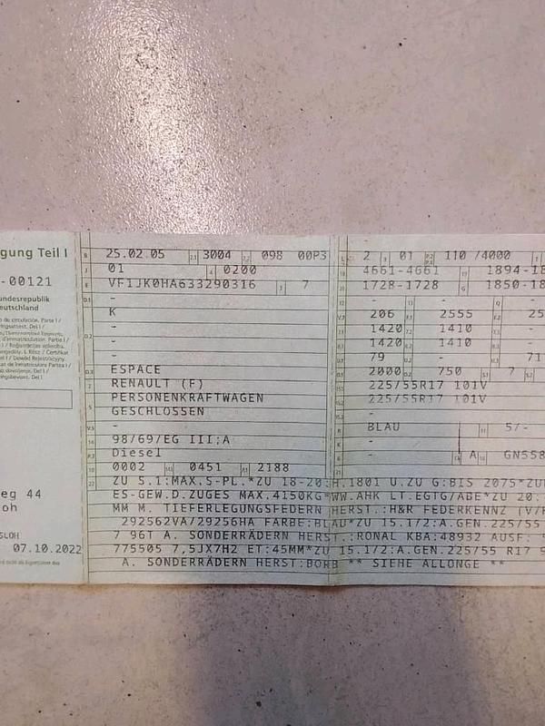 Second-hand Renault Espace 150 CP (110 kW) 2005 Monovolum