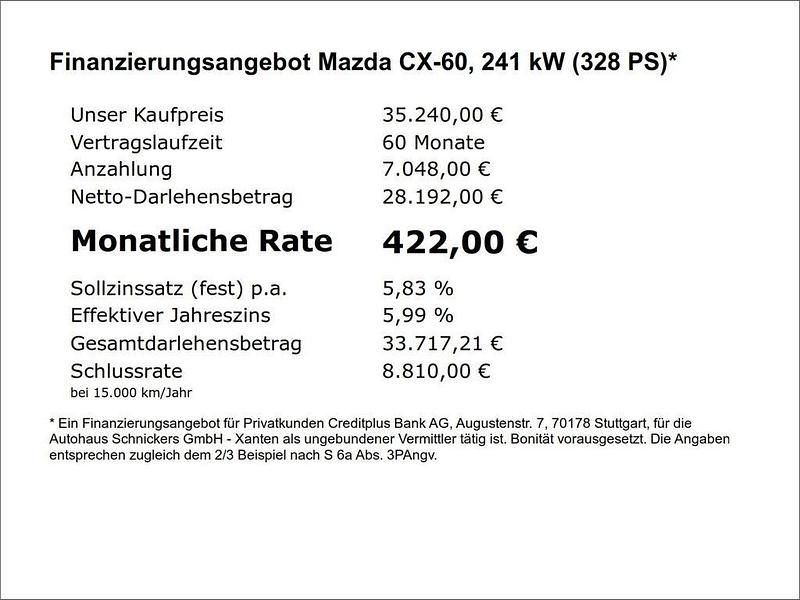 Gebraucht Mazda CX-60 Exclusive 328 PS (241 kW) 2022 Schwarz SUV