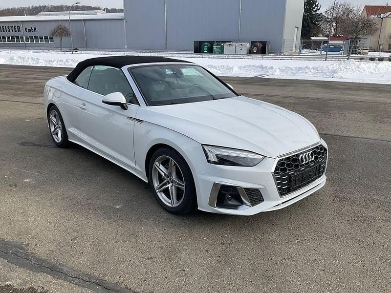Weiß Gebraucht 2024 Audi A5 Cabriolet S-Line Cabrio | 39.790 € (Guter Preis) - Bild 1/4