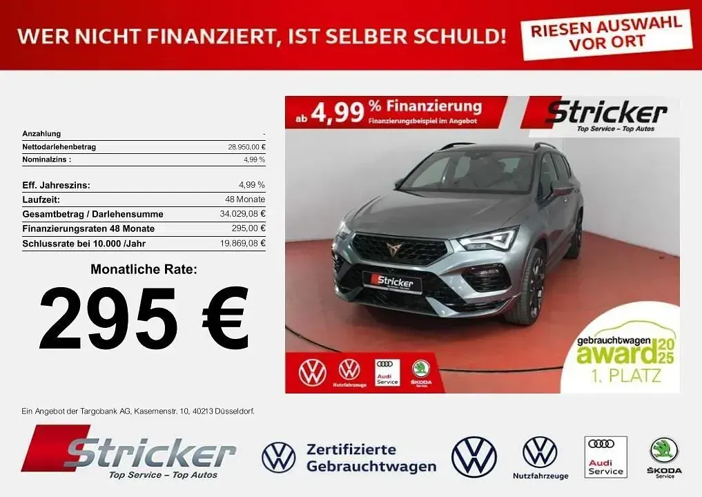 Usata Cupra Ateca 150 CV (110 kW) 2025 Grigio SUV