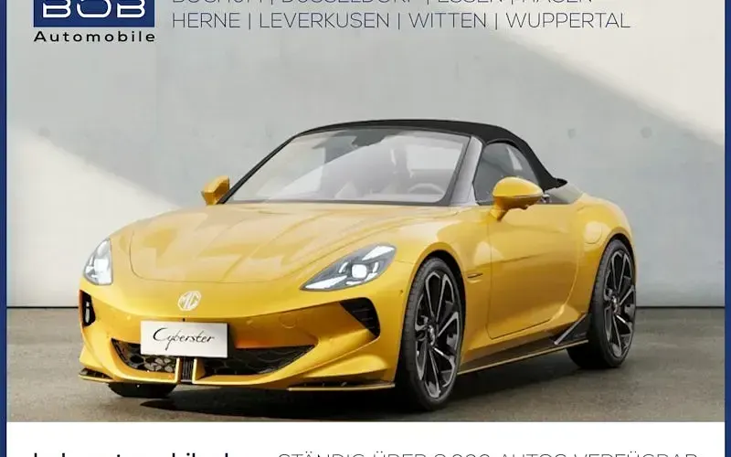 Uusi MG Cyberster 375 kW (510 HP) 2026 Keltainen Avoauto