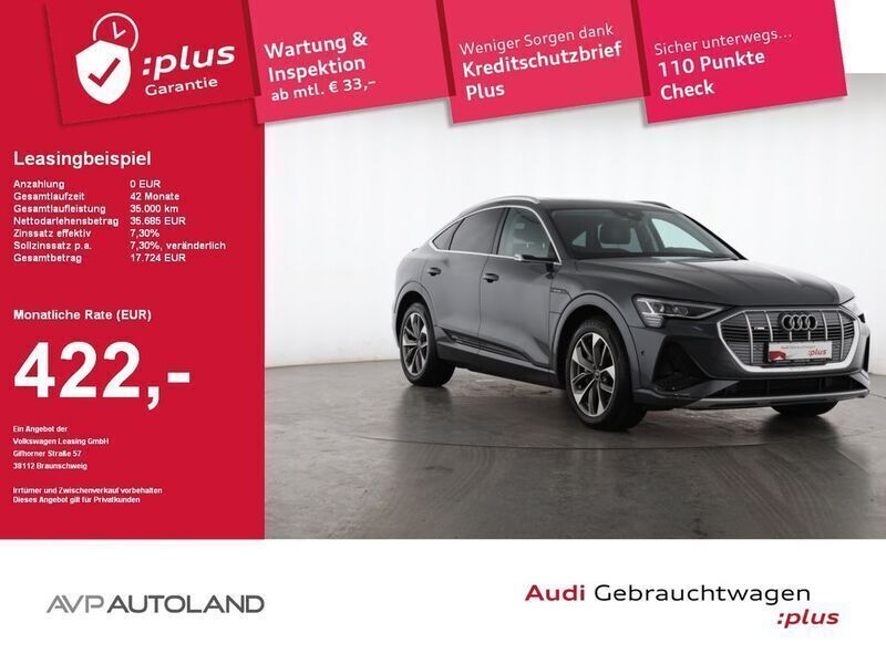 Grau Gebraucht 2020 Audi e-tron Sportback S-Line SUV | 35.685 € (Guter Preis) - Bild 1/3