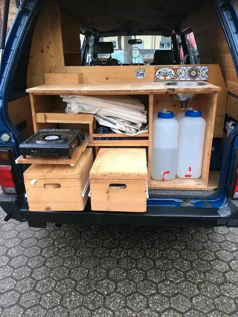 Gebraucht Nissan Vanette 67 PS (49 kW) 1990 Blau Van / Kleinbus