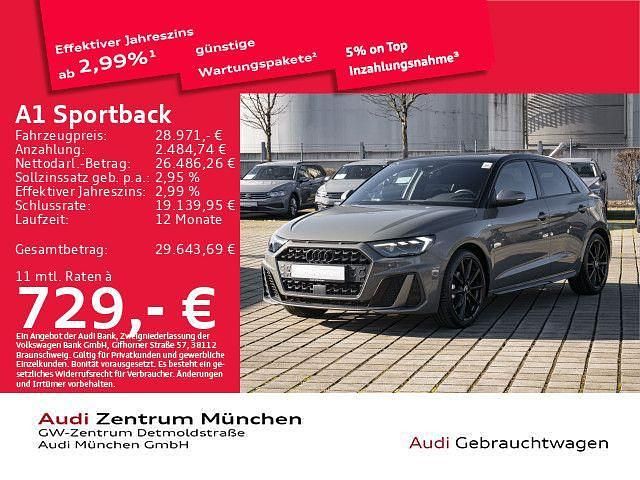 Gebraucht Audi A1 Sportback S-Line 150 PS (110 kW) 2022 Chronosgrau metallic Kleinwagen