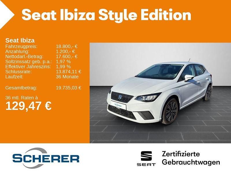 Gebraucht Seat Ibiza Style 116 PS (85 kW) 2024 Nevada weiß metallic (metallic) Kleinwagen
