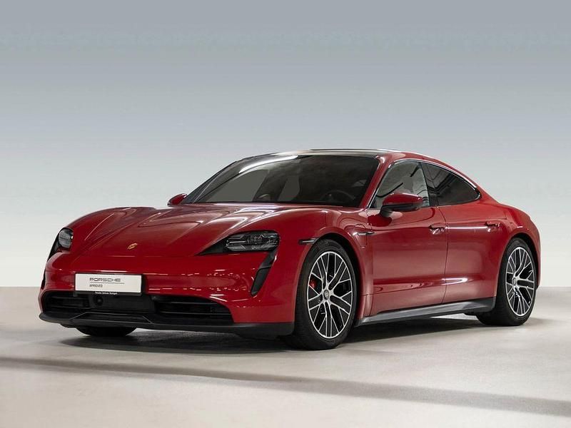 Rot Gebraucht 2023 Porsche Taycan 4S Sport Limousine | 83.900 € (Etwas zu teuer) - Bild 1/4