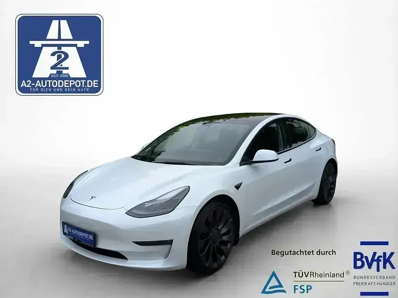 Usado Tesla Model 3 Performance 377 kW (513 CV) 2022 Blanco Berlina
