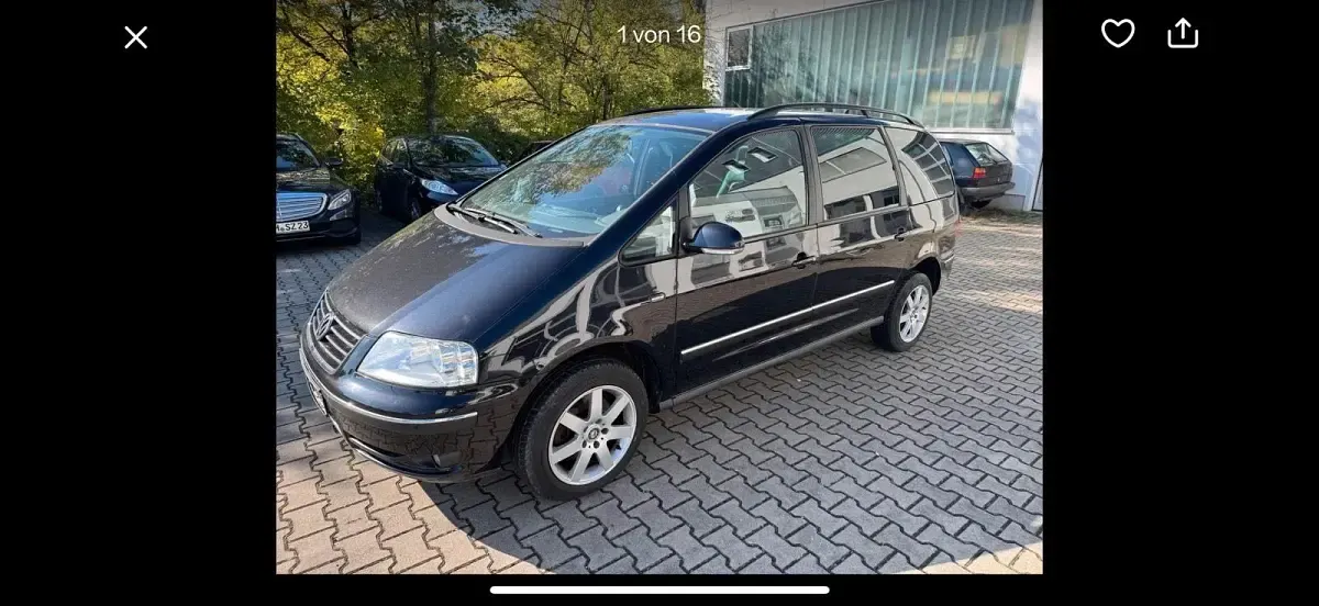 Gebraucht VW Sharan 140 PS (102 kW) 2010 Schwarz Van / Kleinbus