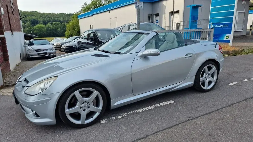 Gebraucht Mercedes SLK350 272 PS (200 kW) 2005 Silber Cabrio
