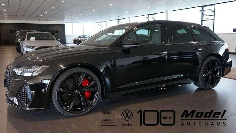 Mythosschwarz metallic Gebraucht 2024 Audi RS6 Advanced Plus Kombi | 129.900 € - Bild 1/4