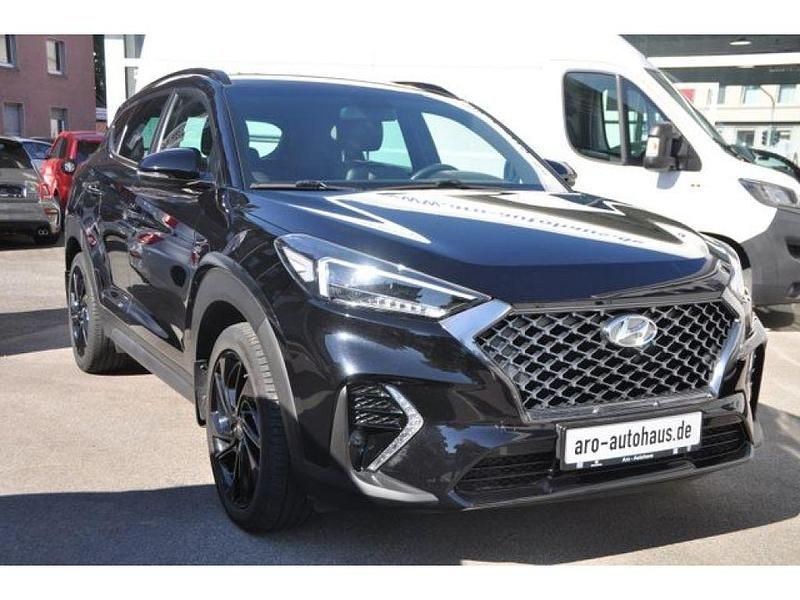 Schwarz (metallic) Gebraucht 2021 Hyundai Tucson N Line SUV | 21.990 € (Guter Preis) - Bild 1/4