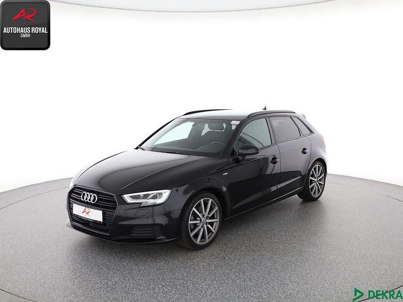 Schwarz (metallic) Gebraucht 2019 Audi A3 Sportback S-Line Limousine | 21.480 € (Fairer Preis) - Bild 1/4