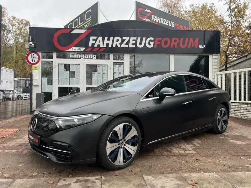 Hightechsilber metallic Gebraucht 2021 Mercedes EQS450+ Limousine | 59.900 € (Guter Preis) - Bild 1/4
