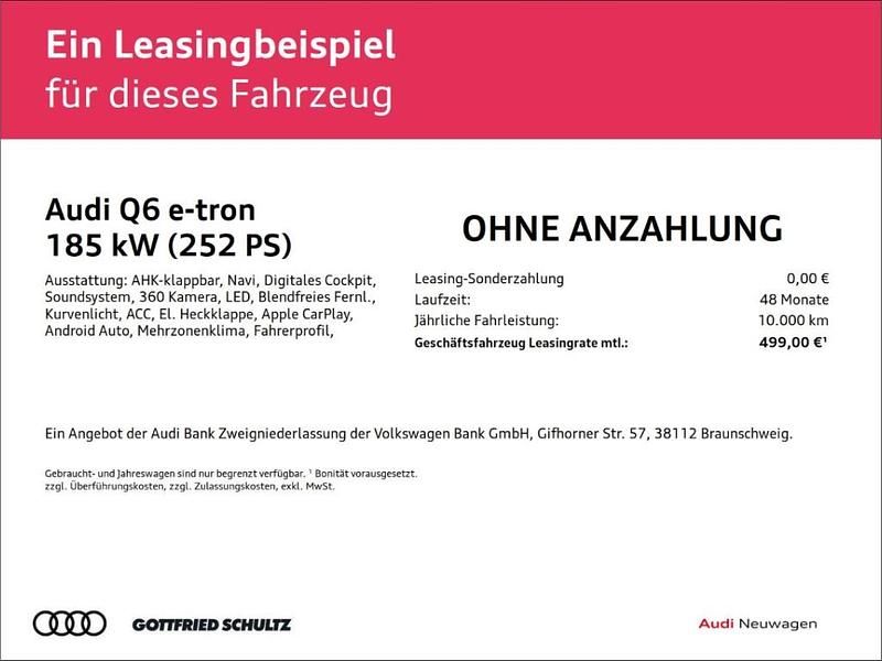 Ny Audi Q6 e-tron Sport 185 kW (252 HK) 2026 Grå SUV