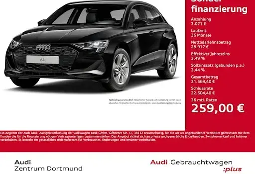 Second-hand Audi A3 Advanced 150 CP (110 kW) 2025 Berlinǎ
