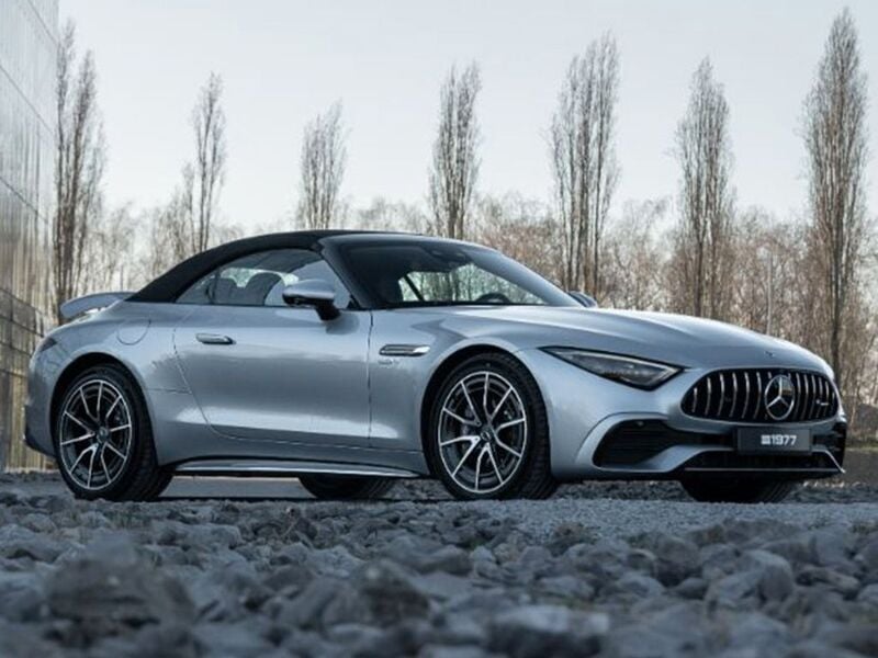 Silber Neu 2025 Mercedes SL43 AMG AMG Cabrio | 119.000 € - Bild 1/4