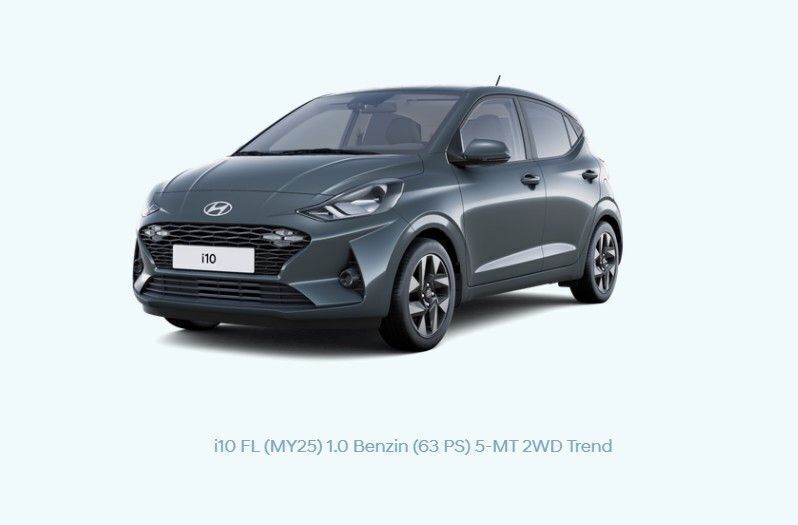 Neu 2025 Hyundai i10 Trend Kleinwagen | 17.760 € (Fairer Preis) - Bild 1/1