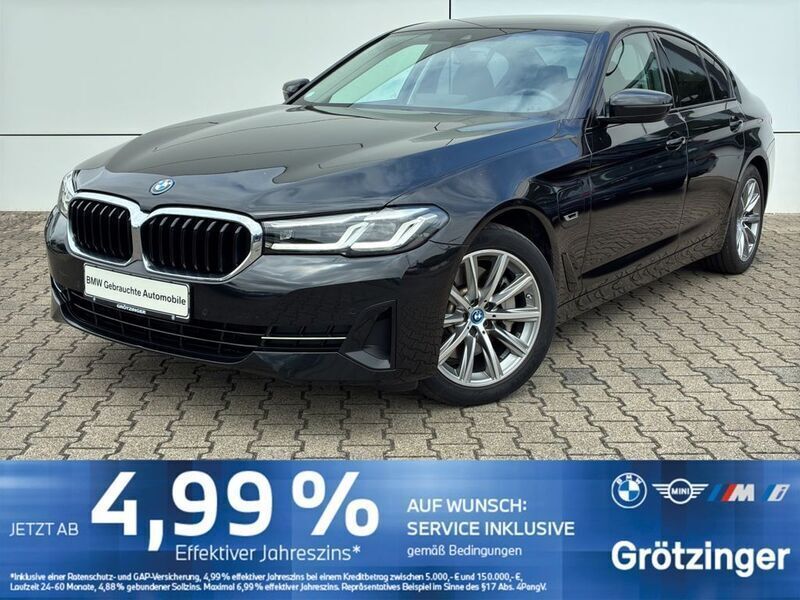 Schwarz Gebraucht 2022 BMW 530e Sport Line Limousine | 34.888 € (Guter Preis) - Bild 1/4