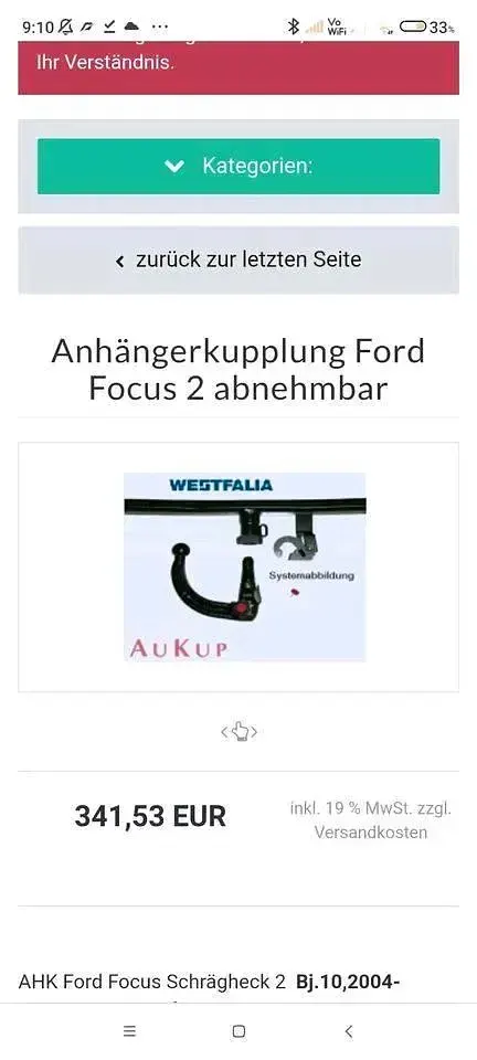 Usata Ford Focus 100 CV (73 kW) 2010 Argento Utilitaria