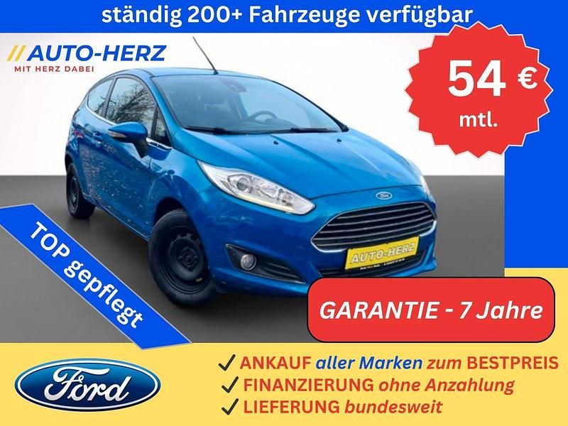 Blau Gebraucht 2014 Ford Fiesta Titanium Kleinwagen | 5.480 € (Fairer Preis) - Bild 1/3