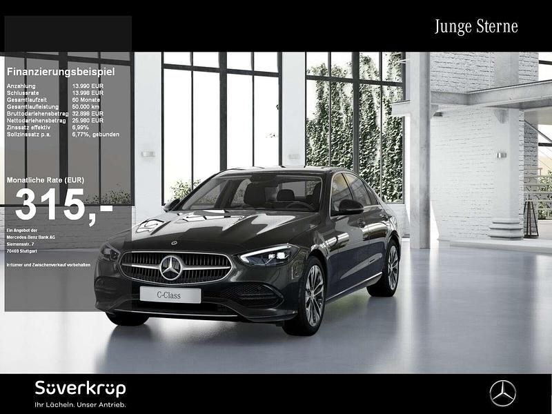 Grau metalliclack graphitgrau Gebraucht 2024 Mercedes C300e Avantgarde Limousine | 39.330 € (Superpreis) - Bild 1/2